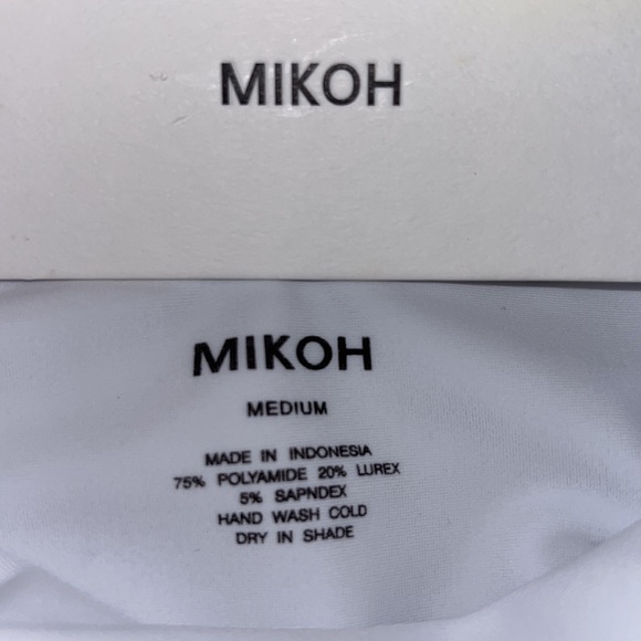 Mikoh Mala Silver Shimmer One Piece Swimsuit M - Picture 8 of 9